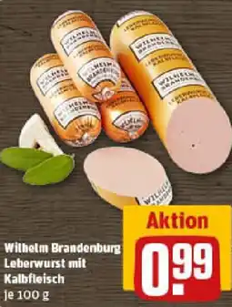 REWE Wilhelm Brandenburg Leberwurst mit Kalbfleisch Angebot