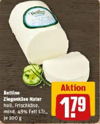 REWE Bettine Ziegenkäse Natur Angebot