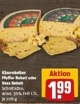 REWE Käserebellen Pfeffer Rebell oder Nuss Rebell Angebot