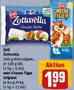 REWE Zott Zottarella oder Cheese Tiger Angebot