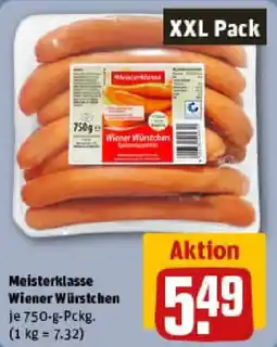 REWE Meisterklasse Wiener Würstchen Angebot