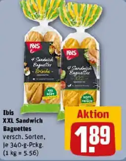 REWE Ibis XXL Sandwich Baguettes Angebot