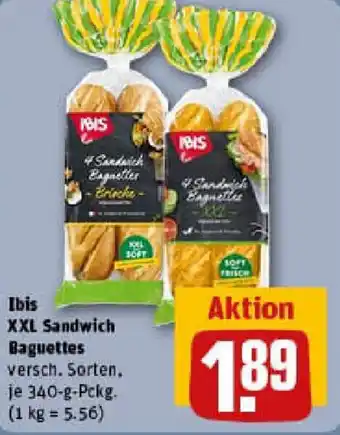 REWE Ibis XXL Sandwich Baguettes Angebot
