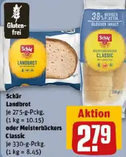 REWE Schär Landbrot oder Meisterbäckers Classic Angebot