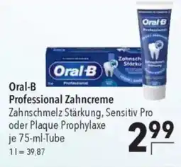 CITTI Markt Oral-B Professional Zahncreme Angebot