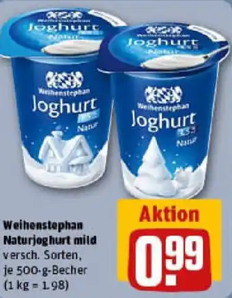 REWE Weihenstephan Naturjoghurt mild Angebot