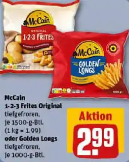 REWE McCain 1-2-3 Frites Original oder Golden Longs Angebot