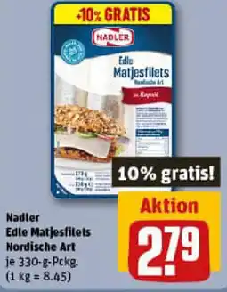 REWE Nadler Edle Matjesfilets Nordische Art Angebot