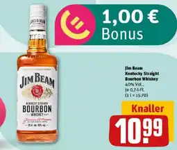 REWE Jim Beam Kentucky Straight Bourbon Whiskey Angebot