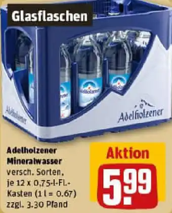 REWE Adelholzener Mineralwasser Angebot