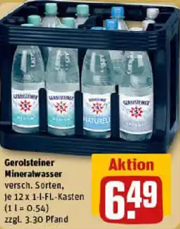 REWE Gerolsteiner Mineralwasser Angebot