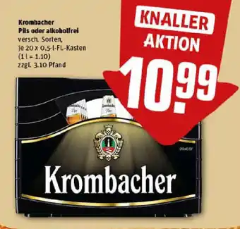 REWE Krombacher Pils oder alkoholfrei Angebot