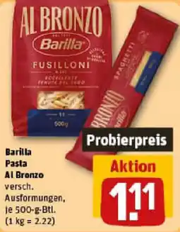 REWE Barilla Pasta Al Bronzo Angebot
