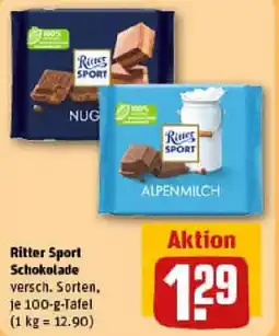 REWE Ritter Sport Schokolade Angebot