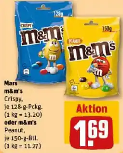 REWE Mars m&m's Crispy oder m&m's Angebot