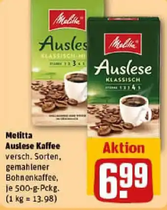 REWE Melitta Auslese Kaffee Angebot