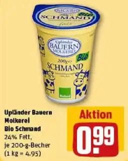REWE Upländer Bauern Molkerei Bio Schmand Angebot