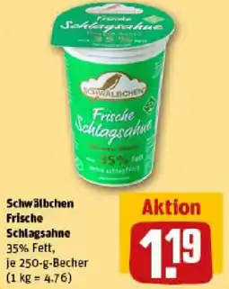 REWE Schwälbchen Frische Schlagsahne Angebot