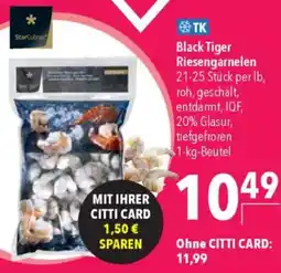 CITTI Markt StarCulinare Black Tiger Riesengarnelen Angebot