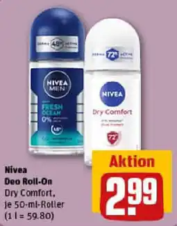REWE Nivea Deo Roll-On Dry Comfort Angebot