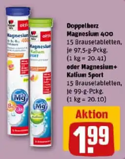 REWE Doppelherz Magnesium 400 oder Magnesium+ Kalium Sport Angebot