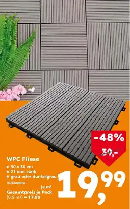 Globus Baumarkt WPC Fliese Angebot