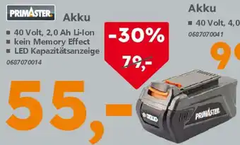Globus Baumarkt PRIMASTER Akku Angebot