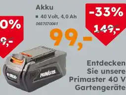 Globus Baumarkt PRIMASTER Akku Angebot