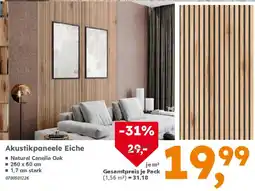 Globus Baumarkt Akustikpaneele Eiche Angebot