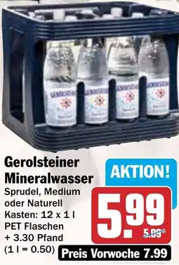 HIT Gerolsteiner Mineralwasser Angebot