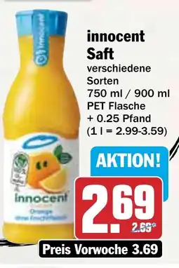 HIT innocent Saft Angebot