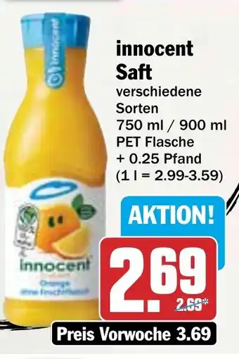 HIT innocent Saft Angebot
