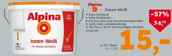 Globus Baumarkt Alpina Innen-Weiß Angebot