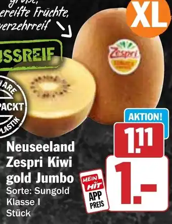 HIT Neuseeland Zespri Kiwi gold Jumbo Angebot