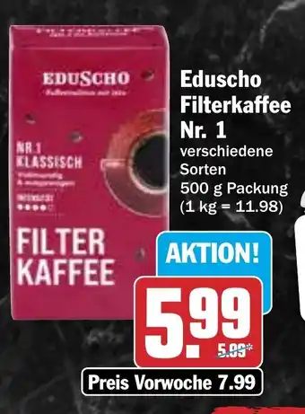 HIT Eduscho Filterkaffee Nr. 1 Angebot