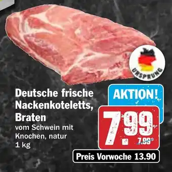 HIT Deutsche frische AKTION! Nackenkoteletts, Braten Angebot