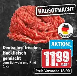 HIT Deutsches frisches Hackfleisch gemischt Angebot