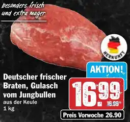 HIT Deutscher frischer Braten, Gulasch vom Jungbullen Angebot
