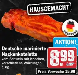 HIT Deutsche marinierte Nackenkoteletts Angebot