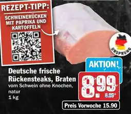 HIT Deutsche frische Rückensteaks, Braten Angebot