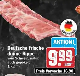 HIT Deutsche frische dünne Rippe Angebot