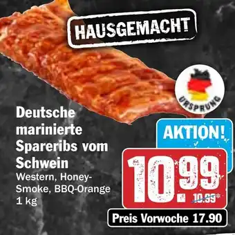 HIT Deutsche marinierte Spareribs vom Schwein Angebot