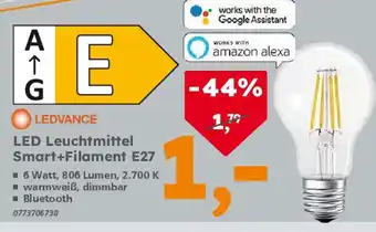 Globus Baumarkt LEDVANCE LED Leuchtmittel Smart+Filament E27 Angebot