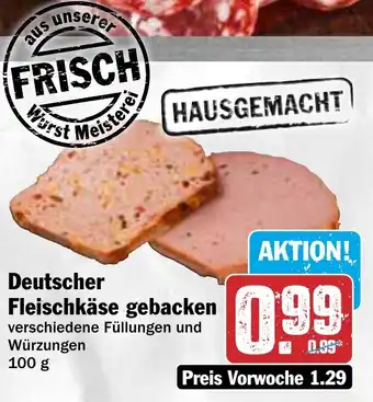HIT Deutscher Fleischkäse gebacken Angebot