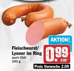 HIT Fleischwurst/ Lyoner im Ring Angebot