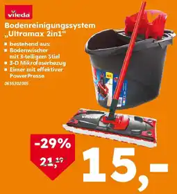 Globus Baumarkt vileda Bodenreinigungssystem ,,Ultramax 2in1" Angebot