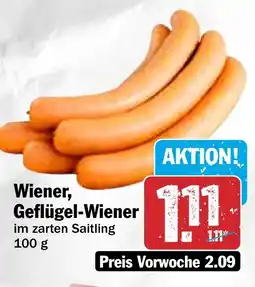 HIT Wiener, Geflügel-Wiener Angebot