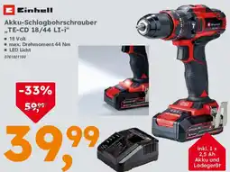 Globus Baumarkt Einhell Akku-Schlagbohrschrauber „TE-CD 18/44 LI-i" Angebot