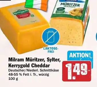 HIT Milram Müritzer, Sylter, Kerrygold Cheddar Angebot