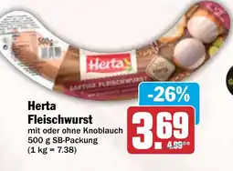 HIT Herta Fleischwurst Angebot